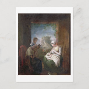 A Quiet Time, c.1810 (キャンバス上の油) ポストカード