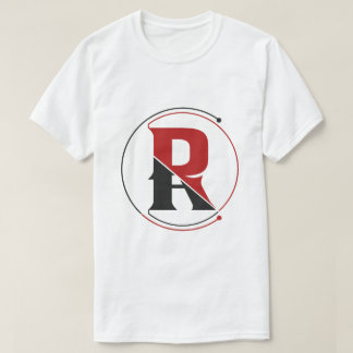 A R 文字 ミニマル ファッション ロゴ Tシャツ