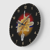 A.R.F （ゼナトロシュ）アクリル製壁掛け ラージ壁時計 (傾斜)