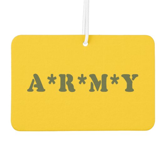 A*R*M*Y カーエアーフレッシュナー (裏面)