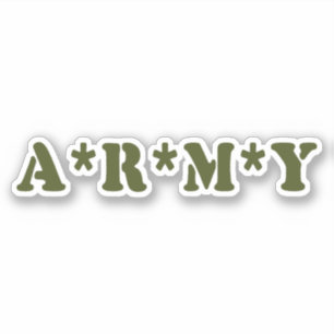 A*R*M*Y シール