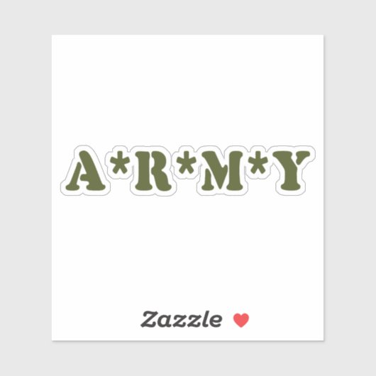 A*R*M*Y シール (シート)