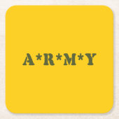 A*R*M*Y スクエアペーパーコースター (正面)