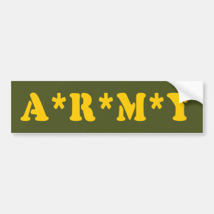 A*R*M*Y バンパーステッカー
