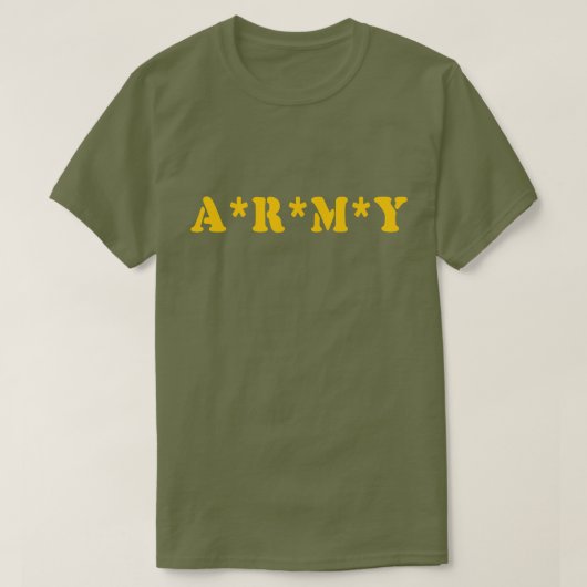A*R*M*Y Tシャツ (デザイン正面)