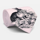 A rabbit family - vintage illustration ネクタイ (ロール)