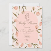 A radiant and delicate 'Baby Shower' invitation (正面)