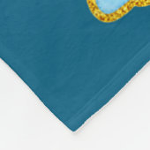 A Rainbow Rabbit With Green Bow And Shamrock St Pa フリースブランケット (角)