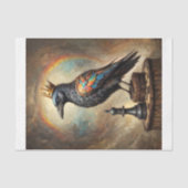 A Rainbow Raven King of Chess - Tissue Paper 薄葉紙 (正面)