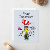 A Rainy Thanksgiving Day ノートカード (正面/裏面インサイチュ)