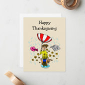 A Rainy Thanksgiving Day ノートカード (正面/裏面インサイチュ)