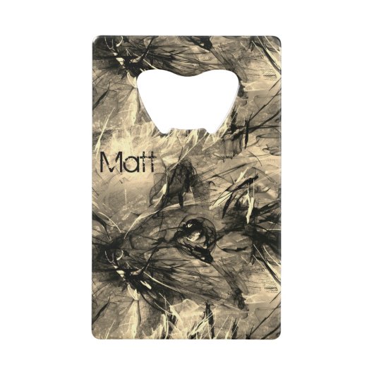 A Rat 中国の Year 2020〔占星術の〕十二宮図誕生日名BO クレジットカード栓抜き (正面)