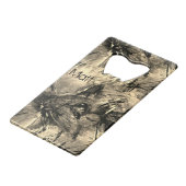 A Rat 中国の Year 2020〔占星術の〕十二宮図誕生日名BO クレジットカード栓抜き (正面アングル)