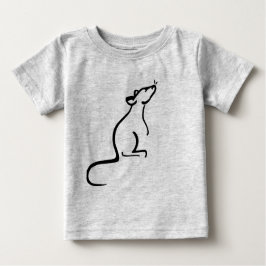 A Rat's Worldのロゴが入っている ベビーTシャツ