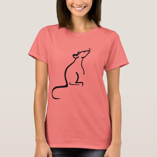A Rat's Worldのロゴシャツだ Tシャツ (正面)