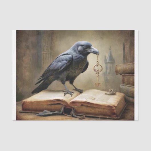 A raven and the key to knowledge 薄葉紙 (正面)