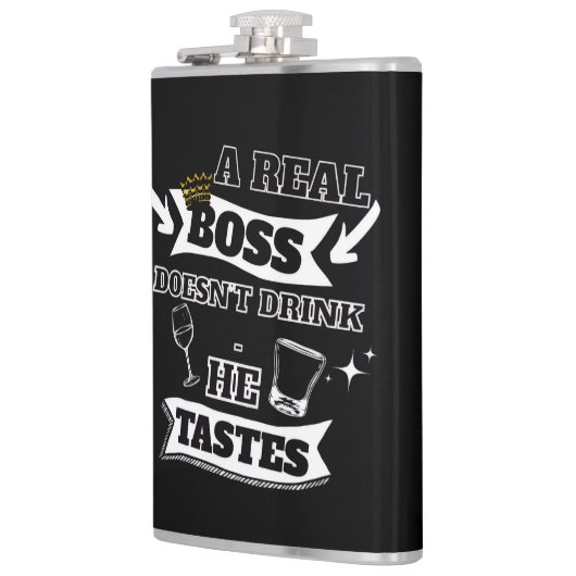 A Real Boss フラスク (左)