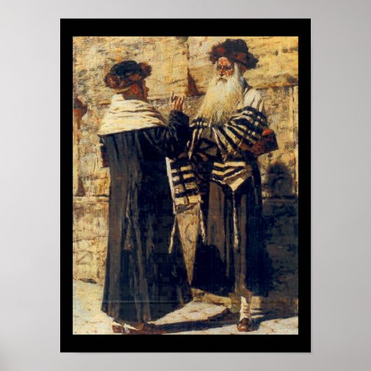 A Rebbe at the Kotel by Vereshchagin - Circa 1880s ポスター (正面)