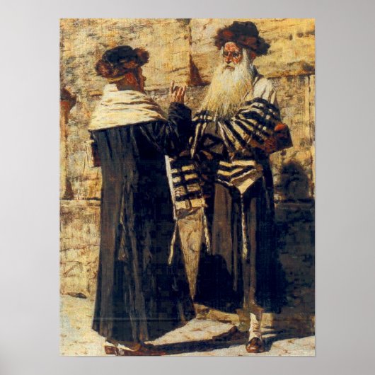 A Rebbe at the Kotel by Vereshchagin - Circa 1880s ポスター (正面)