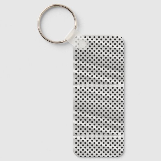 A rectangular keychain with a metal ring キーホルダー (正面)