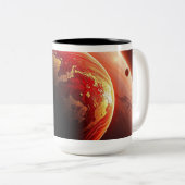 A Red and Gold Planet ツートーンマグカップ (正面右)