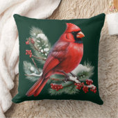 A Red Cardinal クッション (ブランケット)