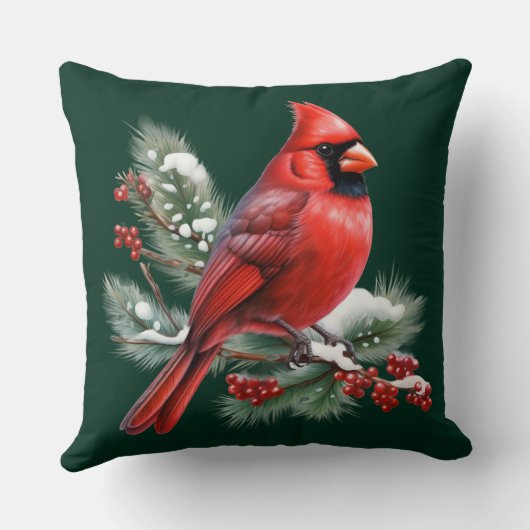 A Red Cardinal クッション (裏面)
