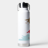 a red dress girl happy jumpy ウォーターボトル (正面)