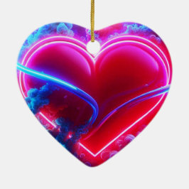 A Red Hot, Smokey Heart on a Valentines Day Tree  セラミックオーナメント