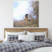 A Red Kite Stalling in Flight キャンバスプリント (インサイチュ (寝室))