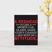 A Redhead Is Like A Srts Car Cly Sy Curvy Chis  カード (黄色い花)