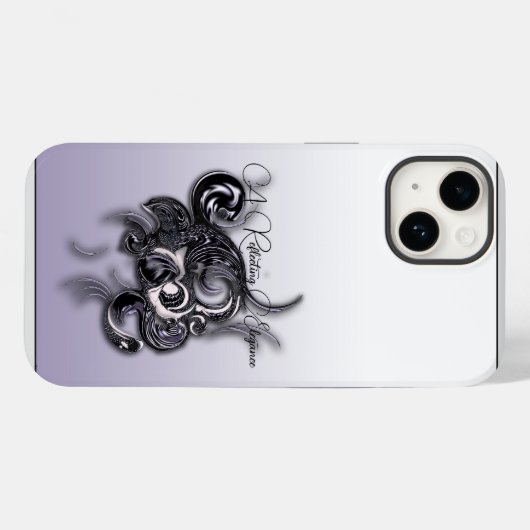 「A Reflective Elegance」、Apple iPhone 14ケース Case-Mate iPhoneケース (裏面 (横))