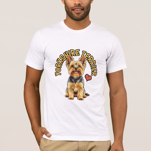 A Regal Companion: Yorkshire Terrier Tシャツ (正面)