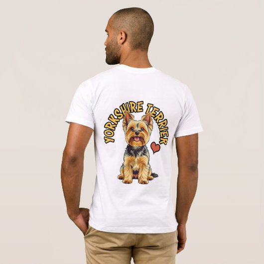 A Regal Companion: Yorkshire Terrier Tシャツ (裏面フル)