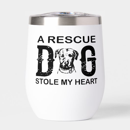 A rescue Dog Steal My Heart Dog Lover Design (正面)