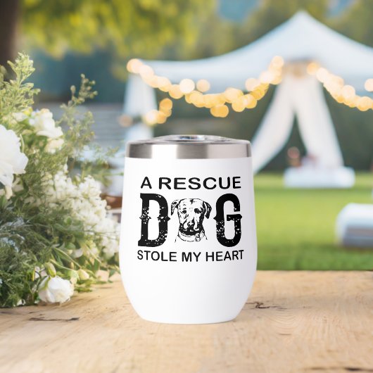 A rescue Dog Steal My Heart Dog Lover Design (ウェディング (回転後))