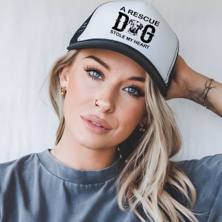 A rescue Dog Steal My Heart Dog Lover Design キャップ