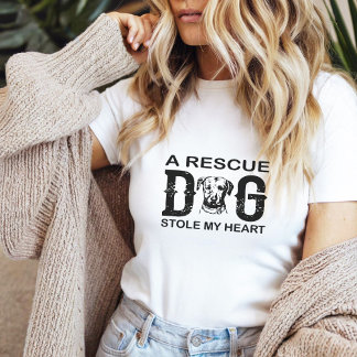 A rescue Dog Steal My Heart Dog Lover Design トライブレンドＴシャツ