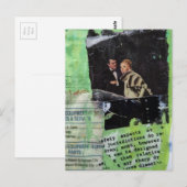 A Retro Couple Collage ポストカード (正面/裏面)