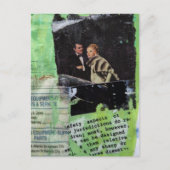 A Retro Couple Collage ポストカード (正面)