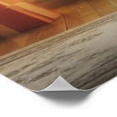 A Retro Style Christmas Tree With Presents on Wall ポスター (角)