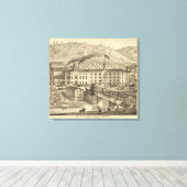 A Reymannの醸造所とモルトハウス キャンバスプリント (インサイチュ (ウッドフロア))