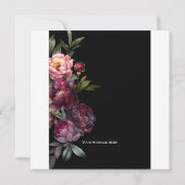A Rich Bouquet Save the Date Wedding Invitation 招待状 (裏面)