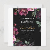 A Rich Bouquet Save the Date Wedding Invitation 招待状 (正面)
