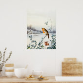 A Robin and Wren by Harry Bright ポスター (キッチン)