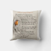 A Robin's Song at Daybreak – 詩N.ウォーターマン クッション (裏面)