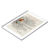 A Robin's Song at Daybreak – 詩N.ウォーターマン ノートブック (左側)