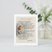 A Robin's Song at Daybreak – 詩N.ウォーターマン ポストカード (スタンド正面)