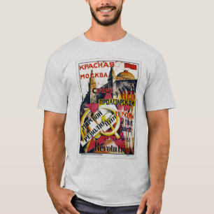 A. Rodchenko著「赤いモスクワ」 Tシャツ
