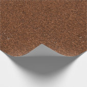 A roll of brown roofing material with a textured  ラッピングペーパー (角)